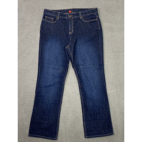 Liz Claiborne Crazy Horse High Rise Wide Legged Mom Jeans Size 16  Y2K - Picture 1 of 9